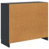 Sideboard in Black 89 x 34.5 x 77 cm Particleboard