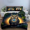 Mystical cosmic owl. Bedding sets Duvet covers Pillowcases(1* Duvet Cover 2* Pillowcases without duvet insert)