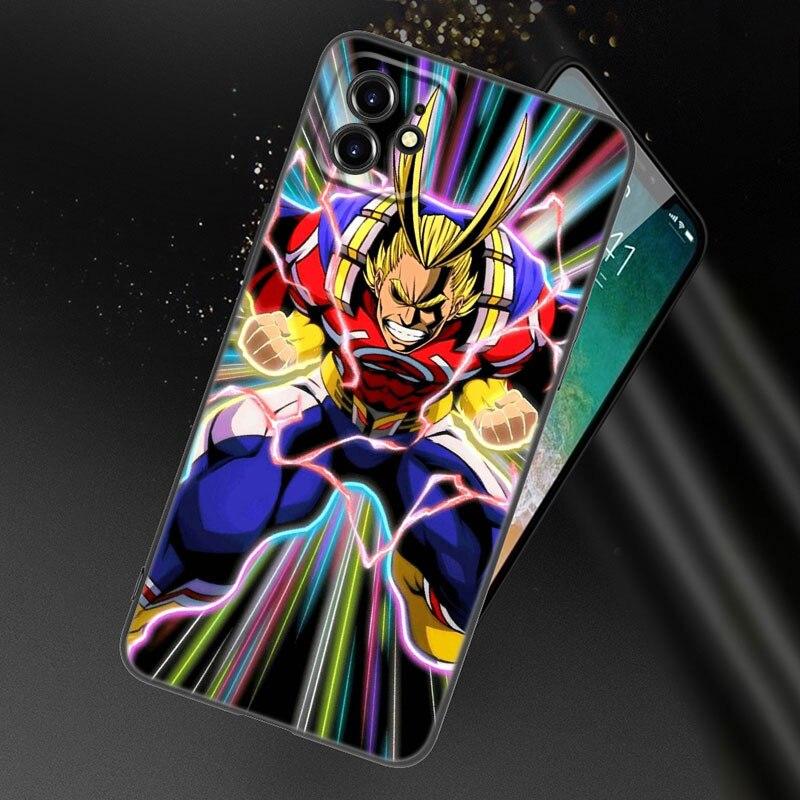 Чехол для телефона My Hero Academy для Apple iPhone 13 12 Mini 11 Pro XS Max XR X 8 7 6S 6 Plus SE 2022 2020 5S 5, мягкий черный чехол из ТПУ
