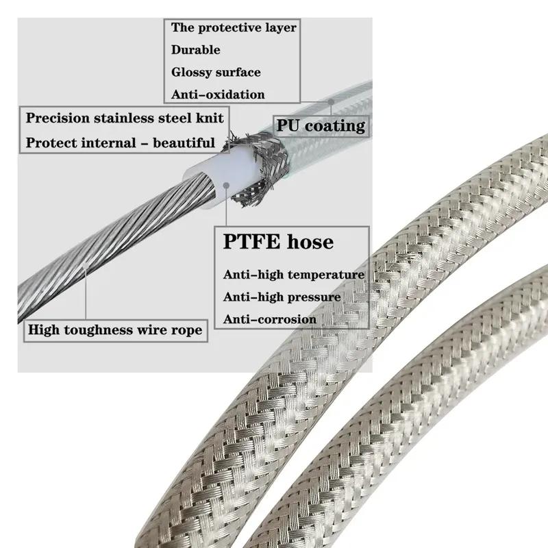 Motorcycle Braided Stainless Steel Clutch Cable for Harley Sportster / Electra Tour Glide / Road King