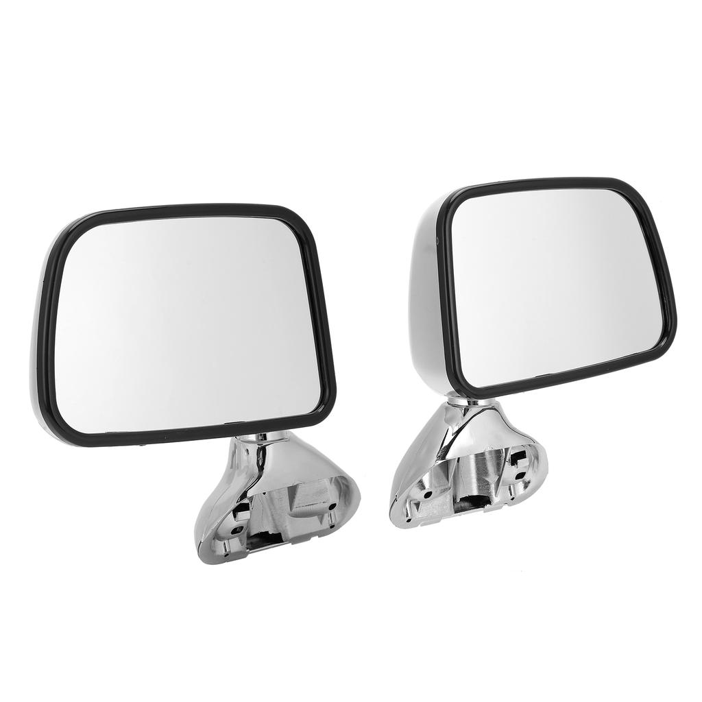 Pair Car Door Rearview Mirror Electroplated Driving Security Fit for HILUX 1988‑2005