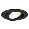 Black Round GU10 Recessed Spotlight Holder