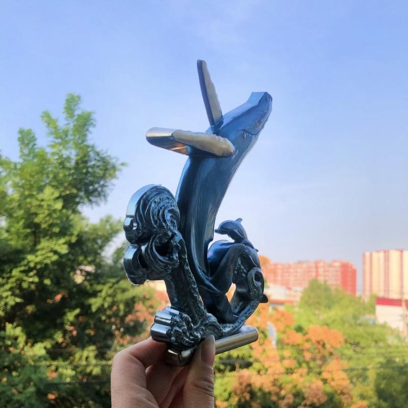 DIY Кристальная капля клей Ароматерапия Гипс Абразивный Трехмерный Дельфин Украшения Ювелирные изделия Подвеска Силиконовая форма
