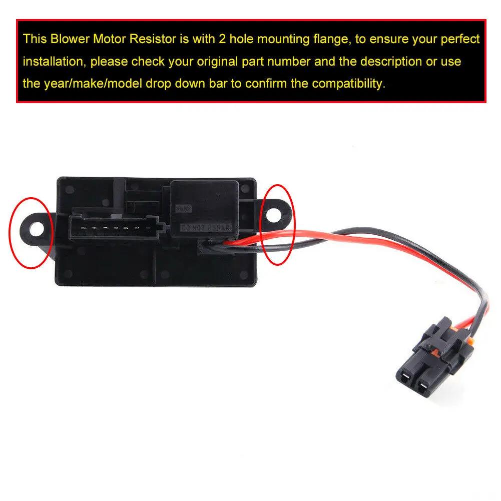 89019089 Резистор вентилятора отопителя HVAC для Chevy Silverado Gmc 1500 2500 3500 Hd 1999-2007 с ручным кондиционером