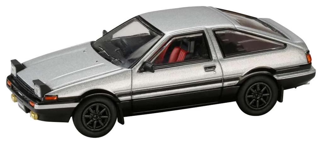 HJ64 Toyota Sprinter Trueno GT APEX JDM Style Finished Product 1/64 (AE86) Silver/Black