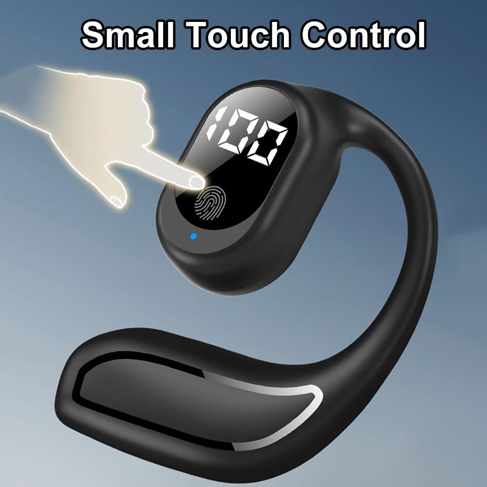 Wireless Bluetooth 5.3 Headphone Ear Hook Earphone HiFi Stereo Noise Reduction Headset Waterproof Earbud