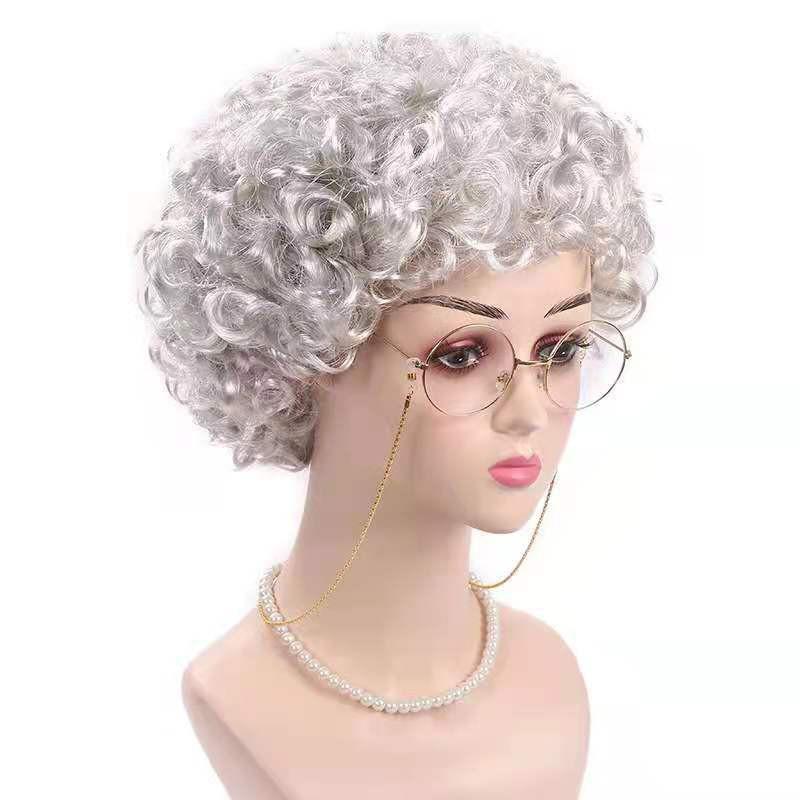 Short Curly Wig Women Full Volume Heat Resistant JF304