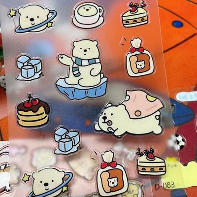 Новая мультяшная желешная милая наклейка Животное Щенок Телефон Ноутбук Стакан для воды DIY Декоративная наклейка