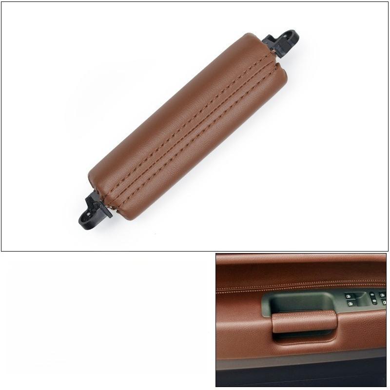 For Volkswagen Touareg 7L 7P CR Interior Door Handle Leather Armrest Premium PU Leather Hand Grip Anti-Slip Wear Resistant Comfort Upgrade
