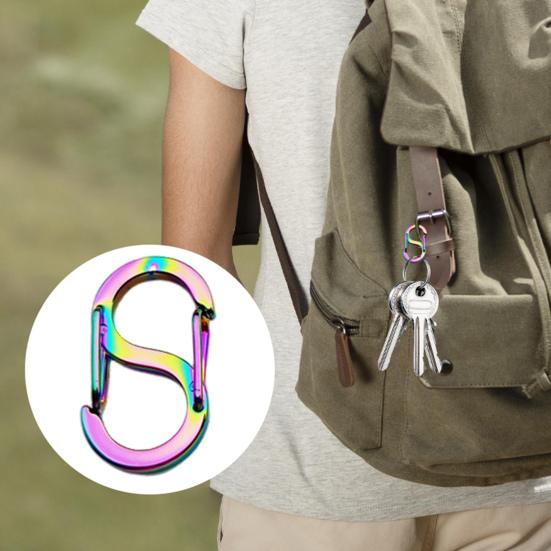 5 шт., двусторонняя пружинная пряжка S-типа, безопасная конструкция с двойным открытием, ожерелье, укорачиватель браслета, застежка для изготовления ювелирных изделий