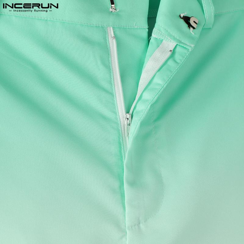 INCERUN 2PCS Men Sleeveless One Shoulder Gradient Tank Tops and Long Harem Pants Outfits Sets