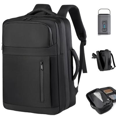 VACPACK Рюкзак для бизнеса большой вместимости для мужчин и женщин, вместимость 26 л - 50 л, вакуумная компрессия, расширяющаяся вставка 8 см, водонепроницаемый,