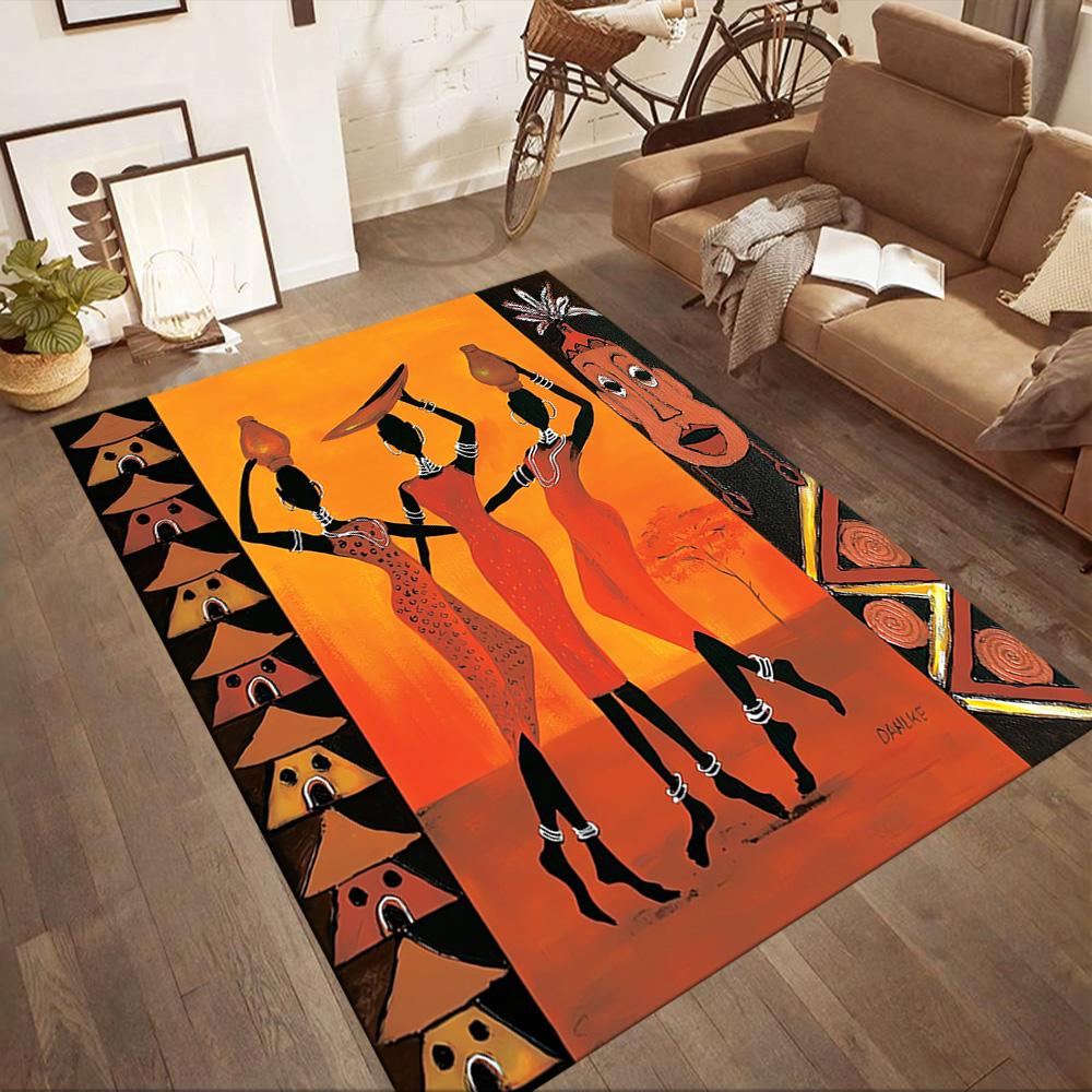 African Heritage Elegance Floor Mats for Living Room, Bedroom and Room Decoration Are Suitable for Gifts.