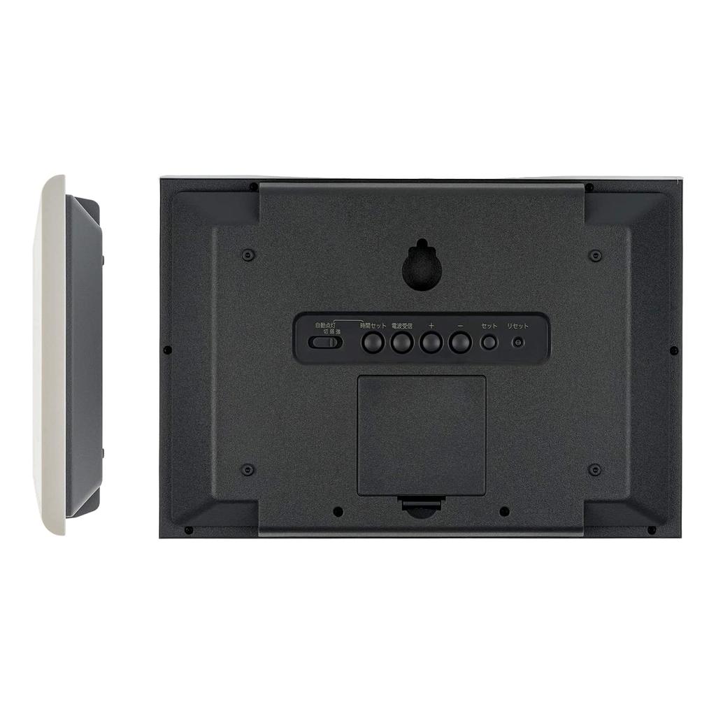 Часы настенные CASIO радиоволновые цифровые всегда на связи среда обитания температура влажность календарь дисплей белый В18 x Ш26 x Г3.5см IDL-150NJ-7JF