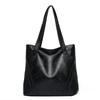 Tote Bag with Genuine Leather Texture Autumn Winter High-capacity Simplicity Advanced Feeling Versatile Unique Shoulder Bag