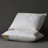 Down-Filled Pillow №15-02 White — 90% Down, 10% Feather, Fill Power 600, Medium.