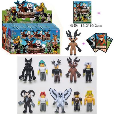 3,5-дюймовая кукла Virtual World Forest Survival 99 Night, фигурка, модель, коробка-сюрприз, сова, коза, волк, олень, игровые периферийные игрушки