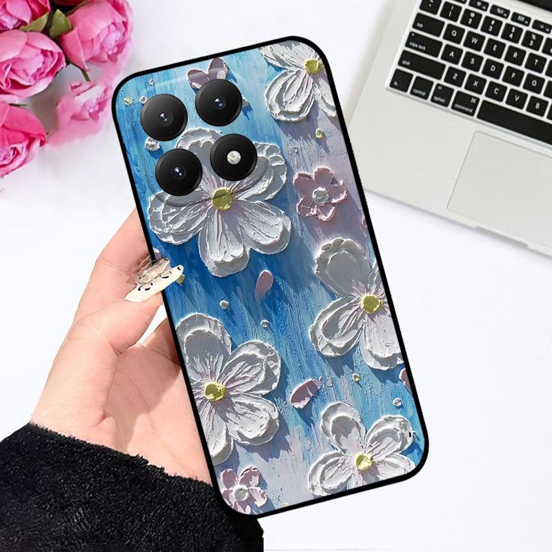 Чехол для Xiaomi 15T Модный чехол для телефона с масляной живописью Для чехлов Xiaomi 15T 15 T Мягкий ТПУ Силиконовый Полностью защитный Ударопрочный Capa