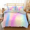 Rainbow Duvet Cover Set For Girls Rainbow Star Bedding Set Girly Glitter Double Queen King Size Soft And Comfortable Quilt Cover
