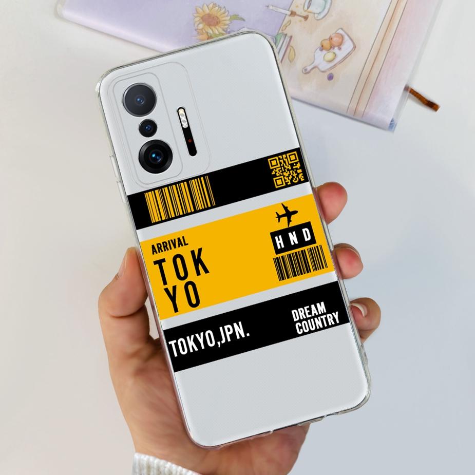 Чехол для Xiaomi 11T Pro Новый Модный Задняя Крышка Силиконовый Мягкий ТПУ Чехол для Телефона Для Xiaomi Mi 11T Pro 11TPro Mi11T Полный Чехол Бампер