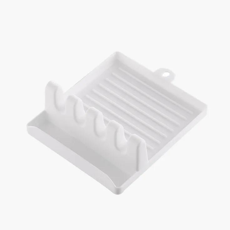 Пластиковая подставка для ложек, подставка для лопаток, кухонная полка для хранения, подставка для лопаток, подставка для ложек для супа с отверстиями, подставка для палочек для еды, подставка для противней и крышек