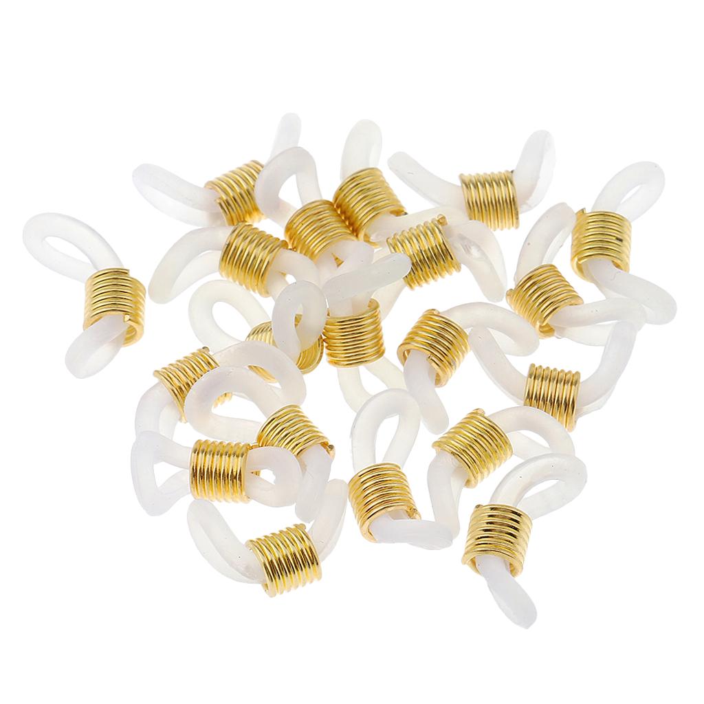 50 шт., резиновые металлические концы, соединители, фиксаторы, держатель для цепочки для очков