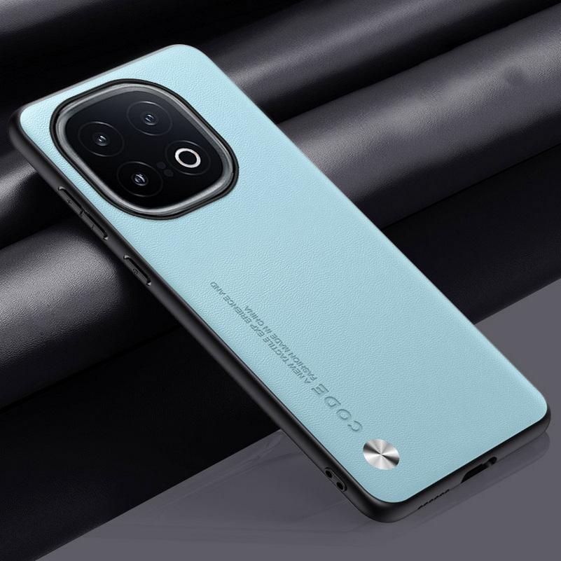 Plain Leather Case For VIVO IQOO 13 12 Pro 11 Pro IQOO Z9X Z9 Turbo Z8 Z8X IQOO Neo 9 8 Luxury Hard Camera Protect Cover