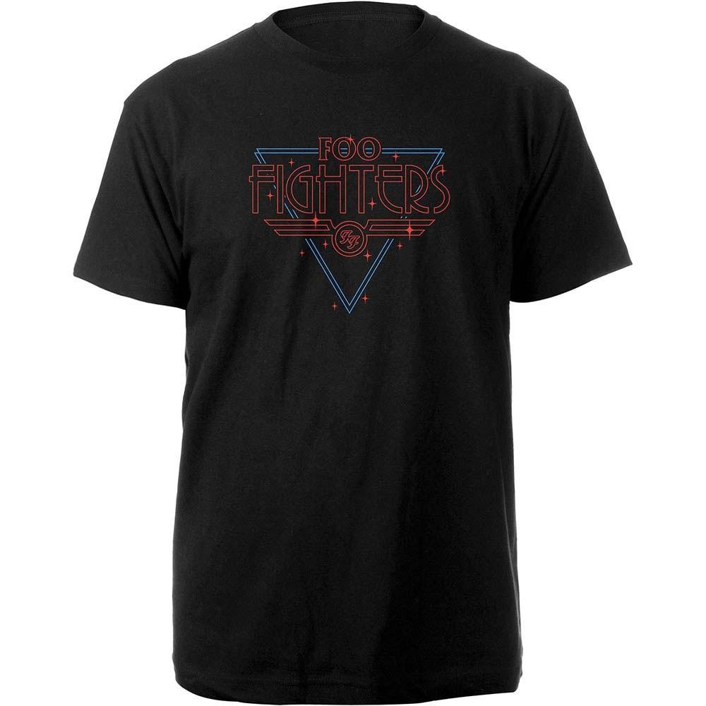 Men's Foo Fighters Black Disco Outline Slim Fit T-shirt XX-Large Black