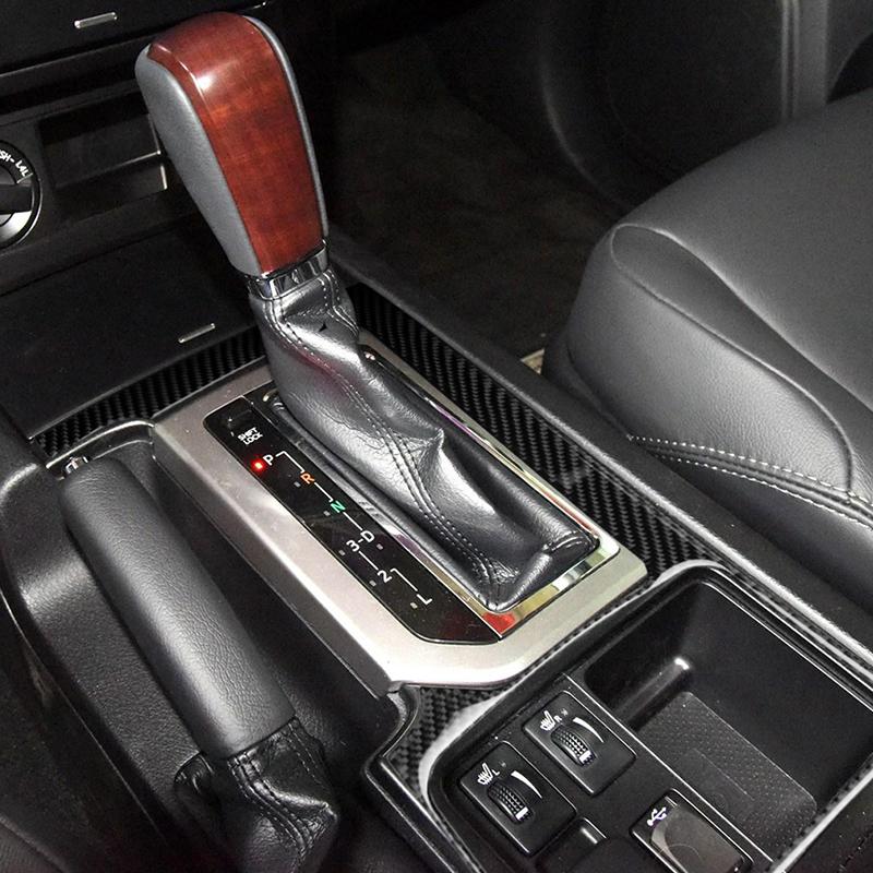 Для Toyota Land Cruiser Prado Gen Мягкий карбоновый рычаг переключения передач, панель управления стеклоподъемником, воздухозаборник, салон автомобиля