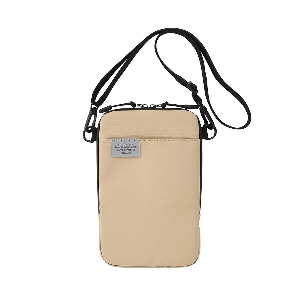 Delfonics Inner Carrying Water-Repellent Smartphone Shoulder Bag (Beige)