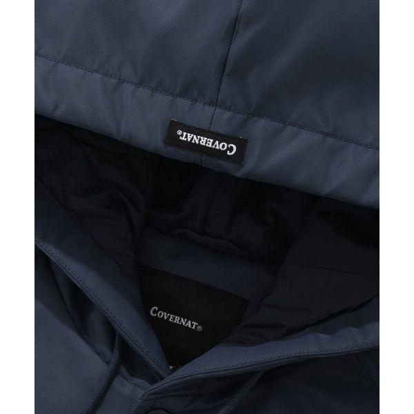 COVERNAT Cotton Windbreaker Mid-Length Hooded Coach Jacket Men jackets CO2203JK22NA