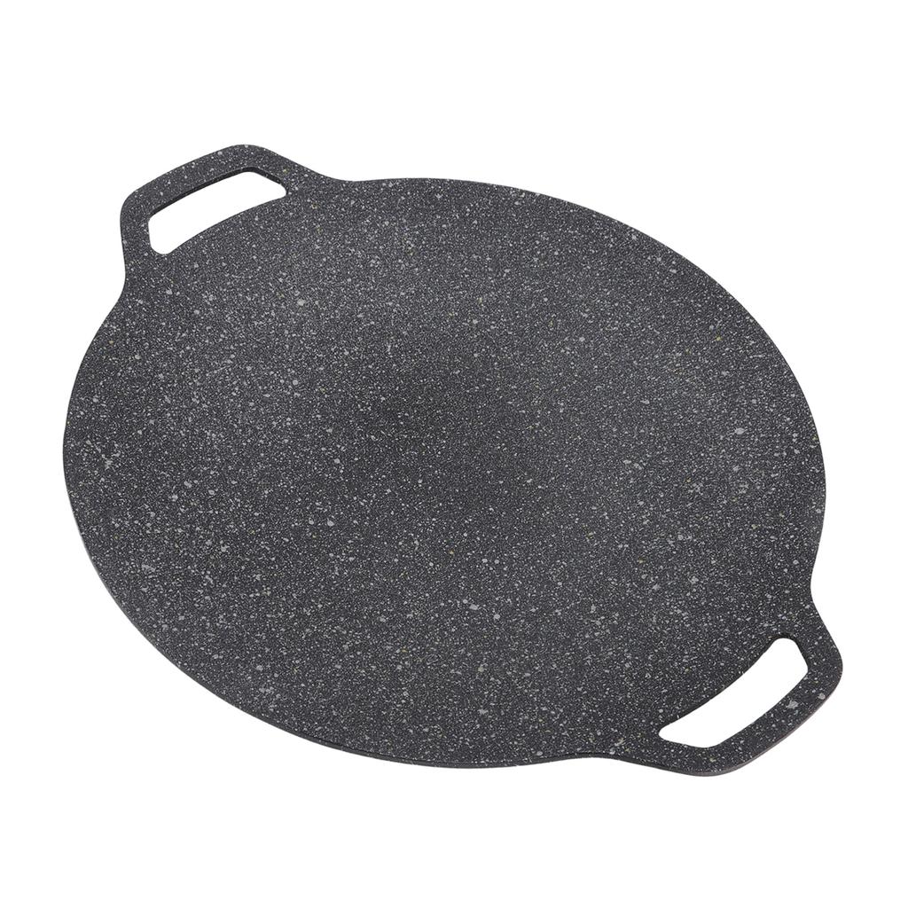 Cast Aluminum Baking Pan Round Cast Aluminum Frying Pan with Handles for Hiking Climbing Camping