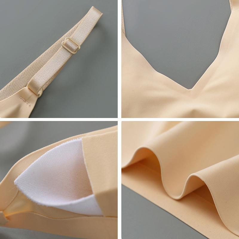 Бесшовные бюстгальтеры для женщин, спортивный бюстгальтер, удобный беспроводной бюстгальтер для йоги, нижнее белье для сна, интимное белье для девочек