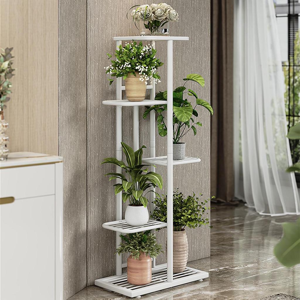 Nordic Light Luxury Многослойная металлическая подставка для растений для балкона и гостиной