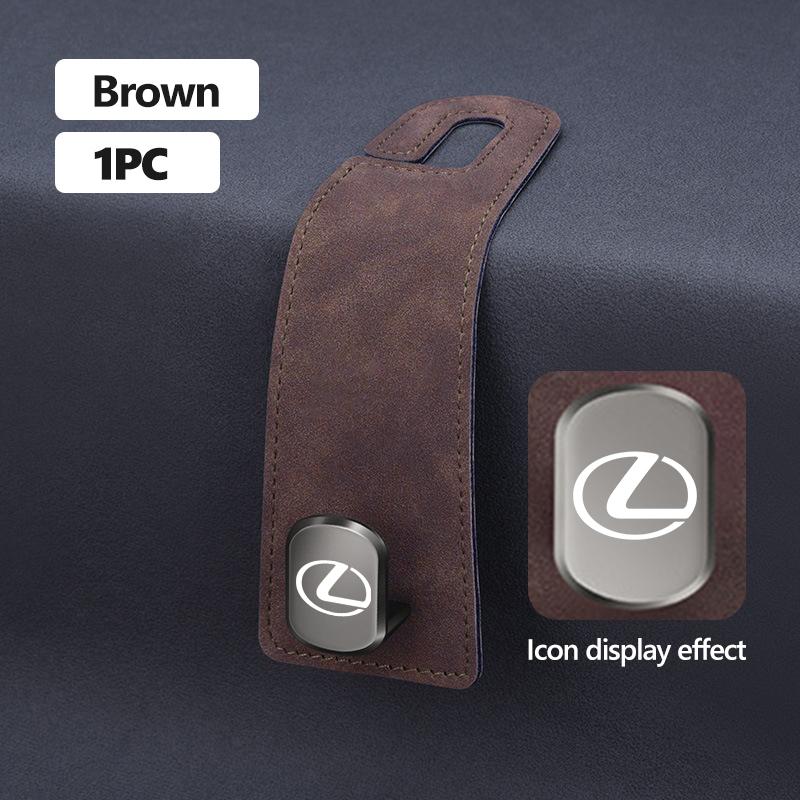 Suede Multifunction Portable Car Seat Hook Storage Hanging Hanger For Lexus CT ES GS NX IS250 RX350 IS200 LX570 UX250h CT200hJT3