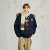 Hooded Fleece Parka Couples 2026 Winter Warm Padded Jacket Short Workwear Cotton Coat