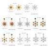 Серьги-подвески «Снежинки» Кристалл Циркон Жемчуг Украшения для ушей Рождественские серьги-пусеты Для женщин Девушек