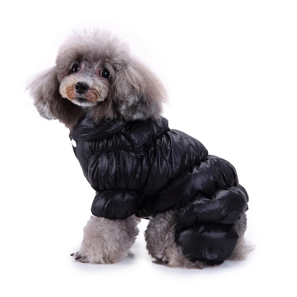 Warm Winter Dog Clothes Collar Windproof Overalls for Dogs Down Coat Waterproof Thicken Parka Dog Jumpsuit Puppy Outfit CUTE