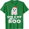 Hesshes My Boo Cute Matching Couple Halloween Tshirt Unisex Unisex Short Sleeve Spooky Season Tops Girlfriend Boyfriend Tshirts