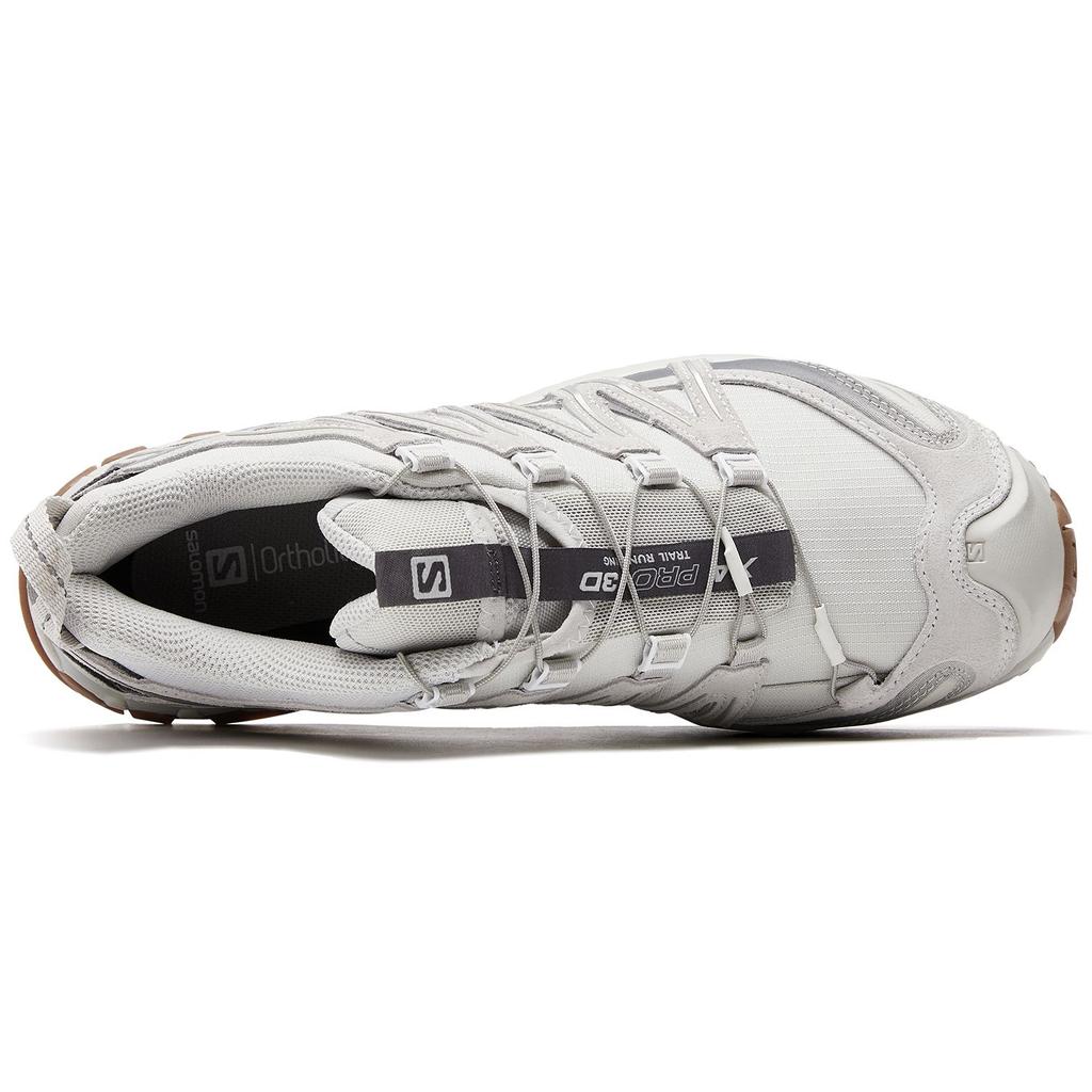 SALOMON Xa Pro 3D Suede Mesh Minimalist Comfortable Low-Top Outdoor Functional Shoes Unisex Shoes Gray White Feather-Gray 472436