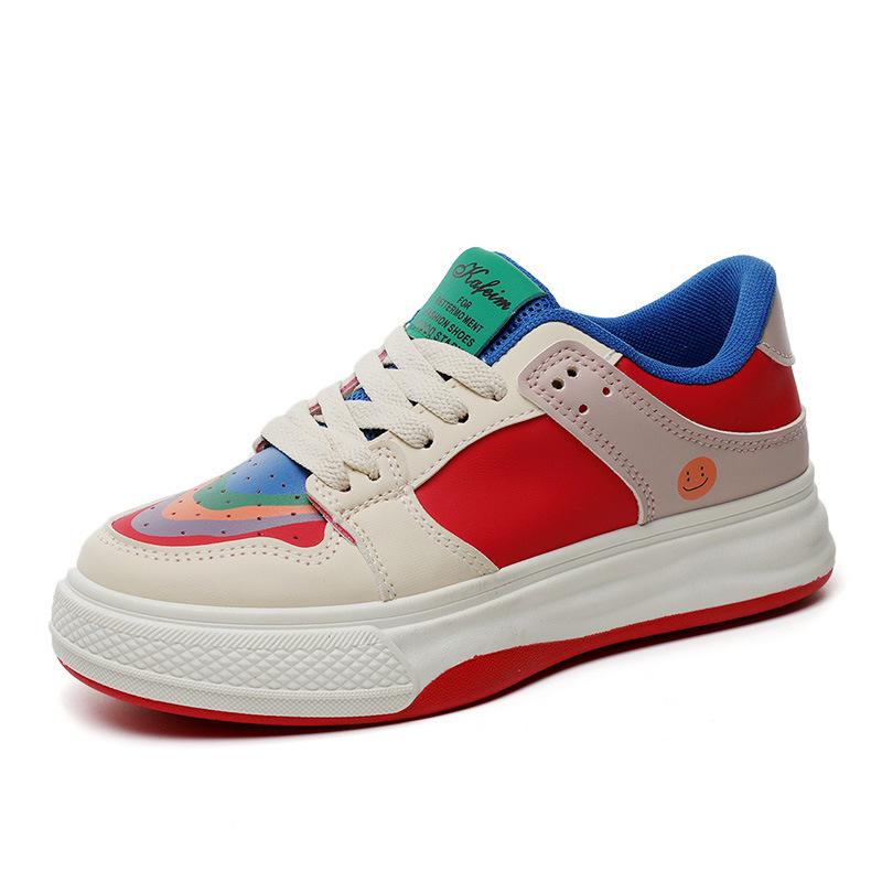 Модные женские туфли весеннего стиля студенческие дышащие туфли-мандаринки цветные повседневные белые туфли легкие и модные женские туфли