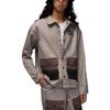 Jordan Paris Saint-Germain Collection с буквенным принтом и нашивкой с логотипом, мужская куртка с карманами и пуговицами, коричневая DM3105-010