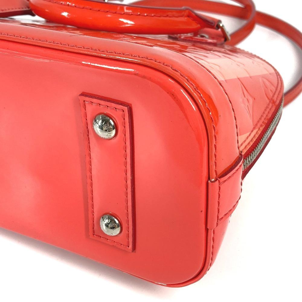 Louis Vuitton M90968  MonogramVernis Rayures Alma BB 2WAY Shoulder Hand Bag