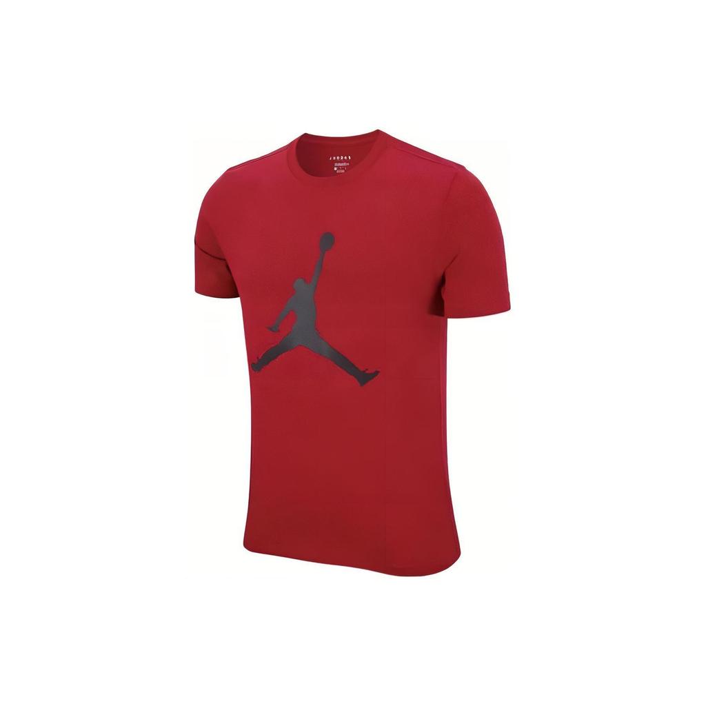Jordan Logo Print Round Neck Casual Short Sleeve T-Shirt Men Tops Red DA6797-687