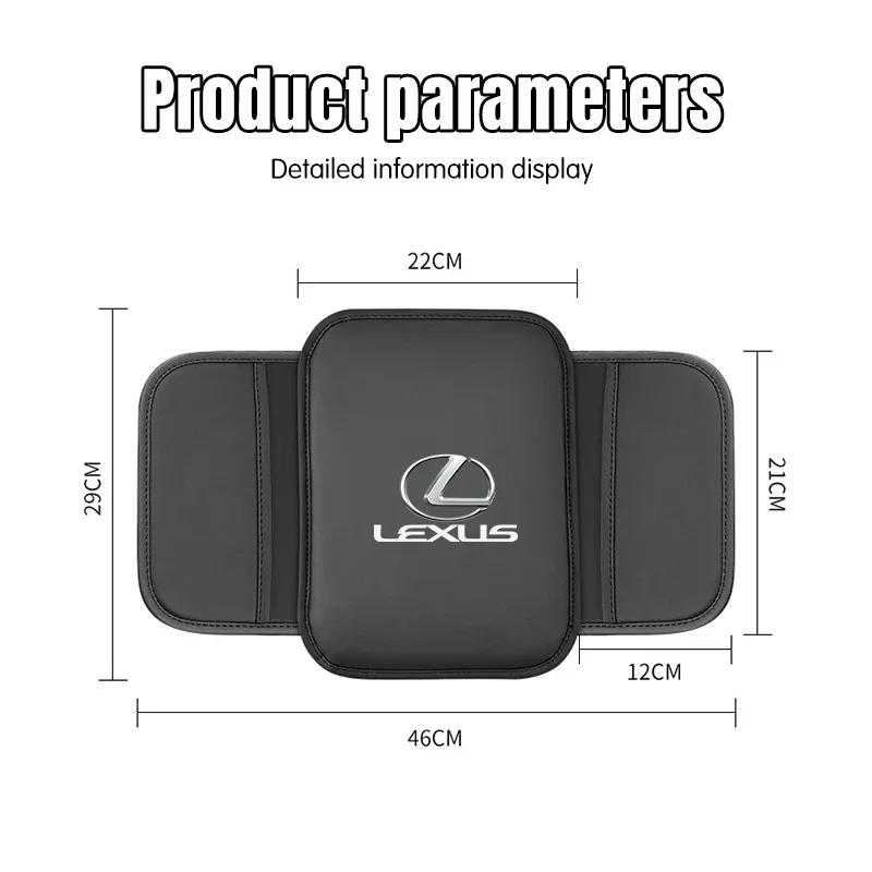 EZQZ3 Car Armrest Box Pad Leather Armrest Mat Car Accessories For Lexus GX470 CT200H IS300H IS200 IS250 RX350 GX460 NX200 GS430 RX300