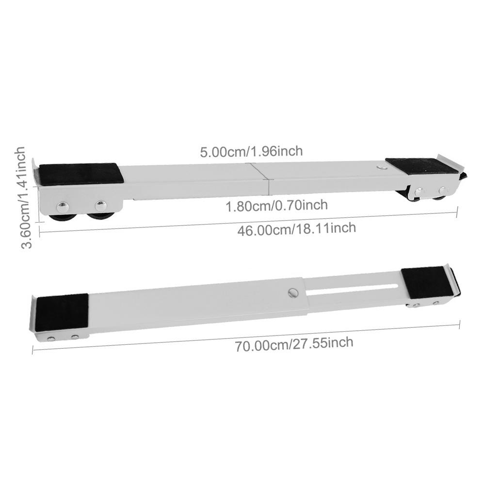 Adjustable Washing Machine Stand Universal Refrigerator Base Mount Multifunctional Dryer Holder Mobile Roller Bracket 24 Wheel