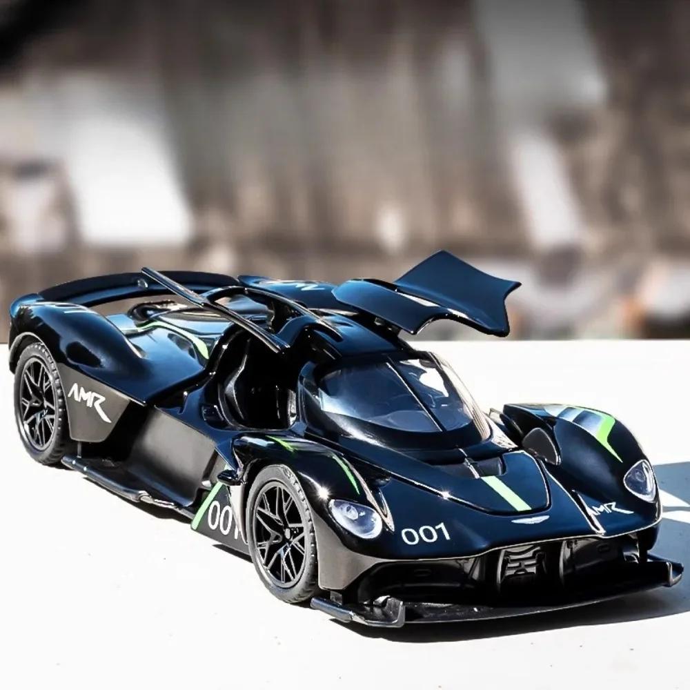 New 1:32 Aston Martin Valkyrie AMR 001 Super Sports Car Alloy Diecast Metal Model Car Sound & Light Collecting Hobbies Birthday Gift