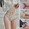 Women Panties Hollow Out Breathable See-through Lace Flower Embroidery Anti-septic High Waist Underwear Lady Underpants Inner Wear Clothes