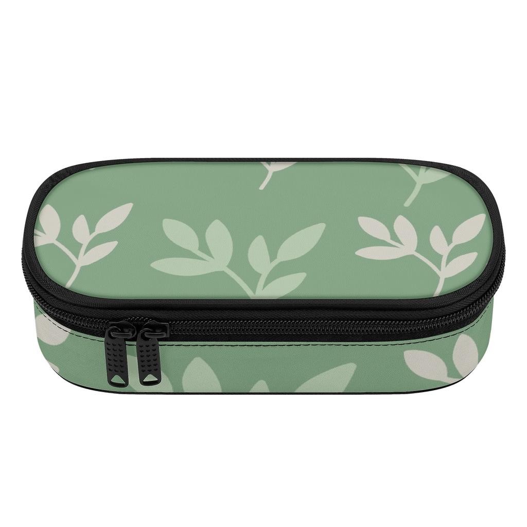 Pencil Case Organized Storage Strong Polyester Fabric Secure Zipper with Main Compartment Mesh Pocket and Pen Slots for Students