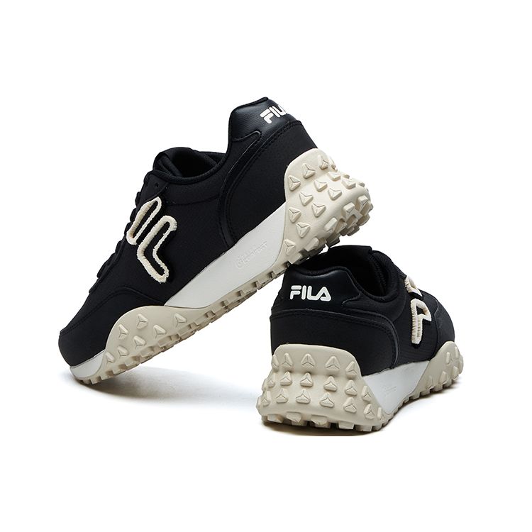 Fila Pacer Ткань Синтетическая кожа Удобные Универсальные Низкие Повседневные Кроссовки Женские кроссовки Черный F12W124154FBK